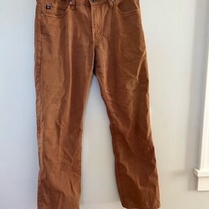 AG Adriano Goldschmied The Protégé Light Brown Straight-Leg Men’s Pants